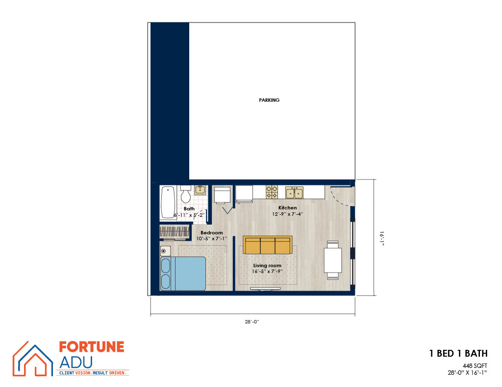 ADU Floor Plan - Fortune ADU
