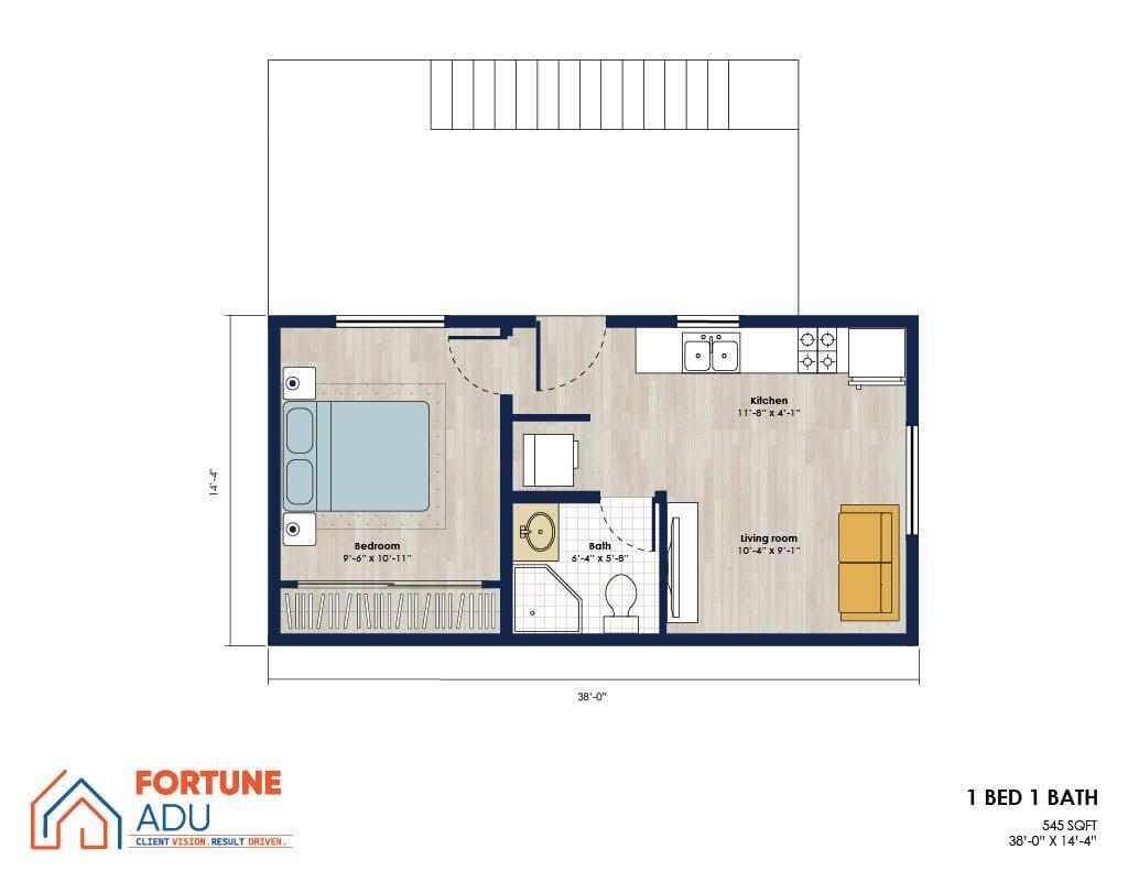 ADU Floor Plan - Fortune ADU